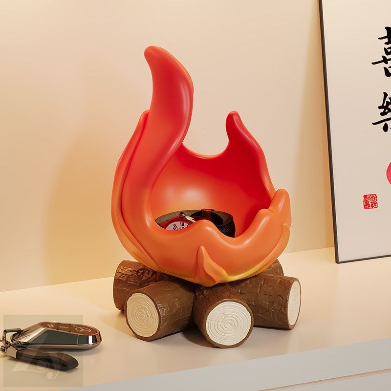 Charcoal Fire Entrance Key Storage เครื่องประดับ Red Moving Warm Room ตกแต่ง Red Fire ของขวัญพิธีขึ้