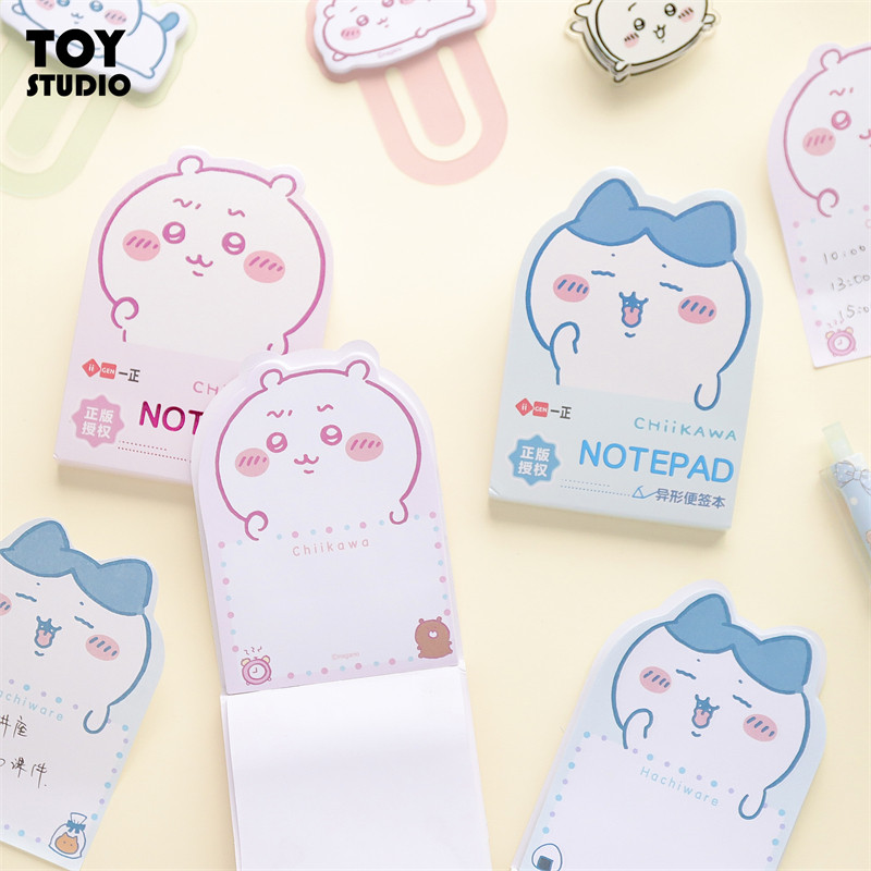 ของแท้ที่ได้รับอนุญาต chikawa ขนาดเล็ก Notepad Self-Adhesive Notepad Notepad Notepad เครื่องเขียนนัก