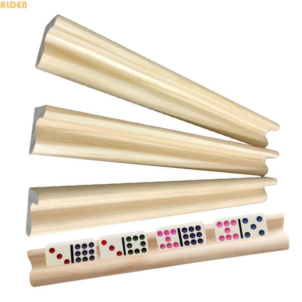 ALDEN Domino Holders for Kids Domino Games 4 Racks Mahjong Chickenfoot Domino Trays Holders