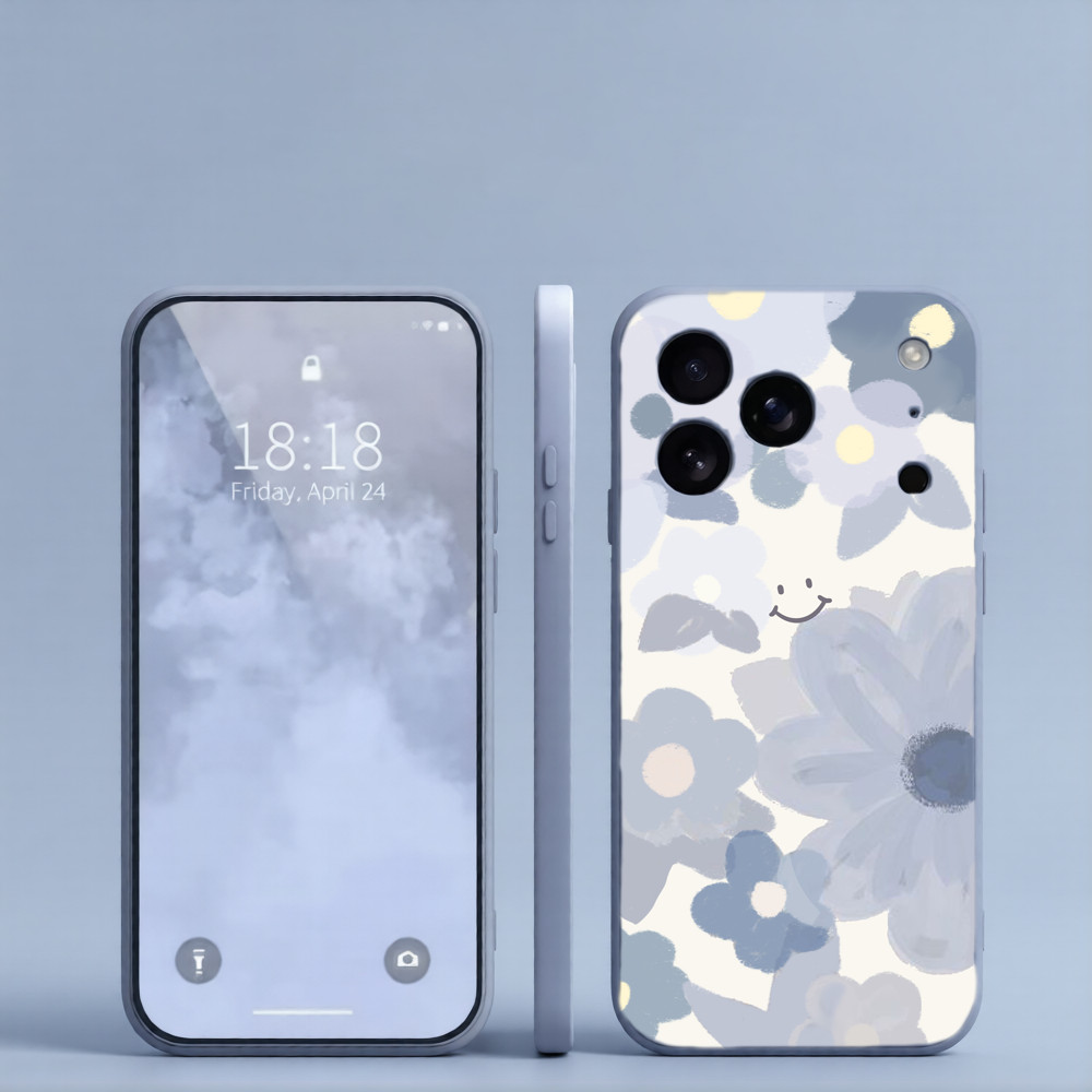 Light Blueดอกไม้เคสโทรศัพท์เหมาะสําหรับOPPO Reno 16Pro 15Pro 15 14Pro 14 13Pro 13 11Pro 10Pro + 8T 8