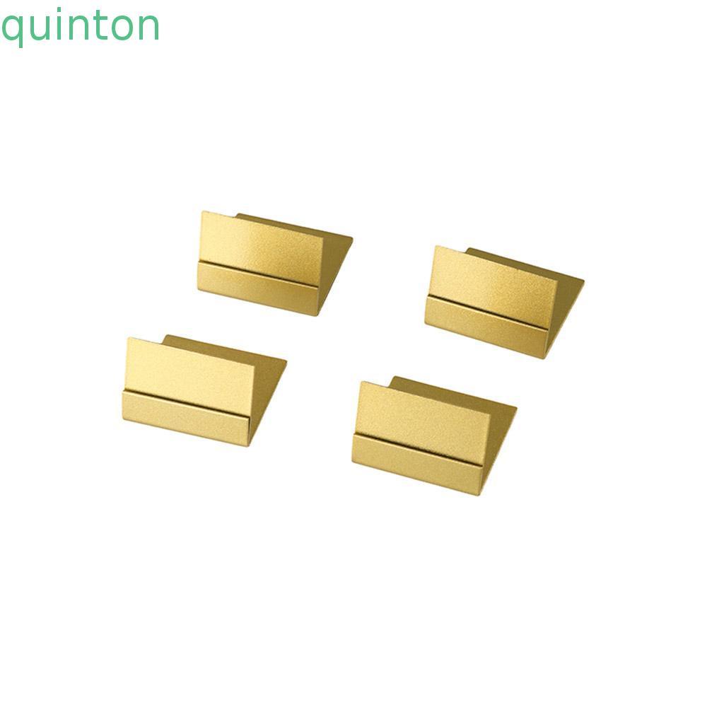 QUINTON Place Card Holder,ทนทานโลหะชื่อการ์ดคลิปขาตั้ง,ขาตั้งจอแสดงผลDIY Gold Price Tags Dinner Part