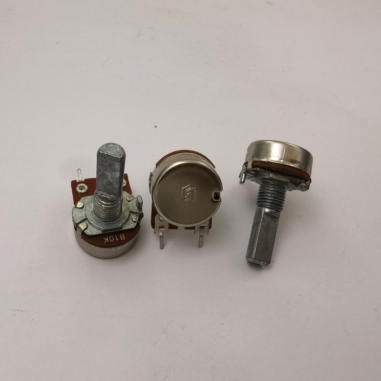 Shengwei Potentiometer 148 ประเภทเดี่ยว Potentiometer B10K 20MMF RD1610NMAA0X-VA1-002 2 Pins