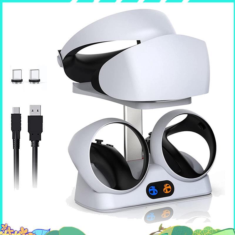 สถานีชาร์จสําหรับคอนโทรลเลอร์ PSVR2 พร้อมที่วางชุดหูฟัง, แท่นชาร์จสําหรับจอแสดงผลชุดหูฟัง PSVR2