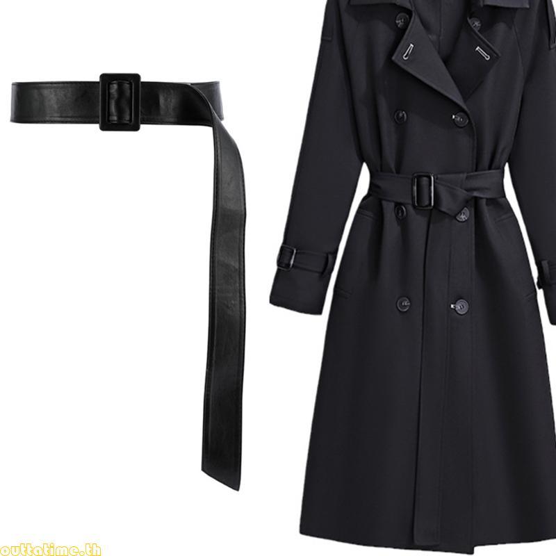 Time Classical Square Buckle Cuff Belt Replacement Strap สําหรับเสื้อโค้ทและเสื้อกันลม