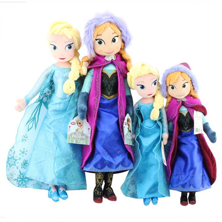 ของเล่นตุ๊กตาแช่แข็ง Elsa Princess Elsa Princess Anna ตุ๊กตาของเล่นตุ๊กตา Ragdoll น่ารัก