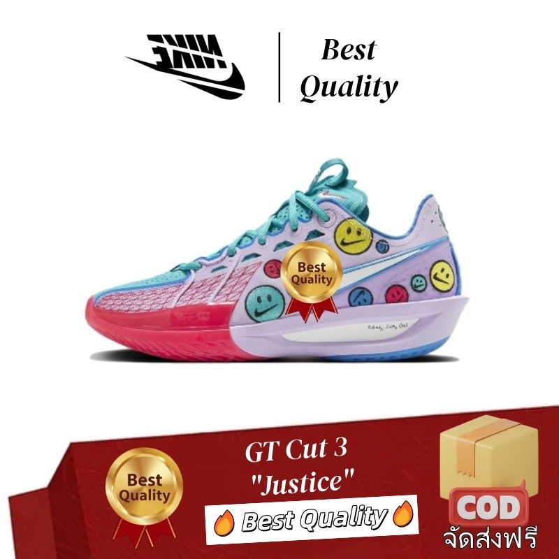 🔥Best Quality/ที่ดีที่สุด🔥รองเท้าบาส (GT Cut 3) Justice XDR+Zoomx กันลื่น กันกระแทก Basketball Shoes