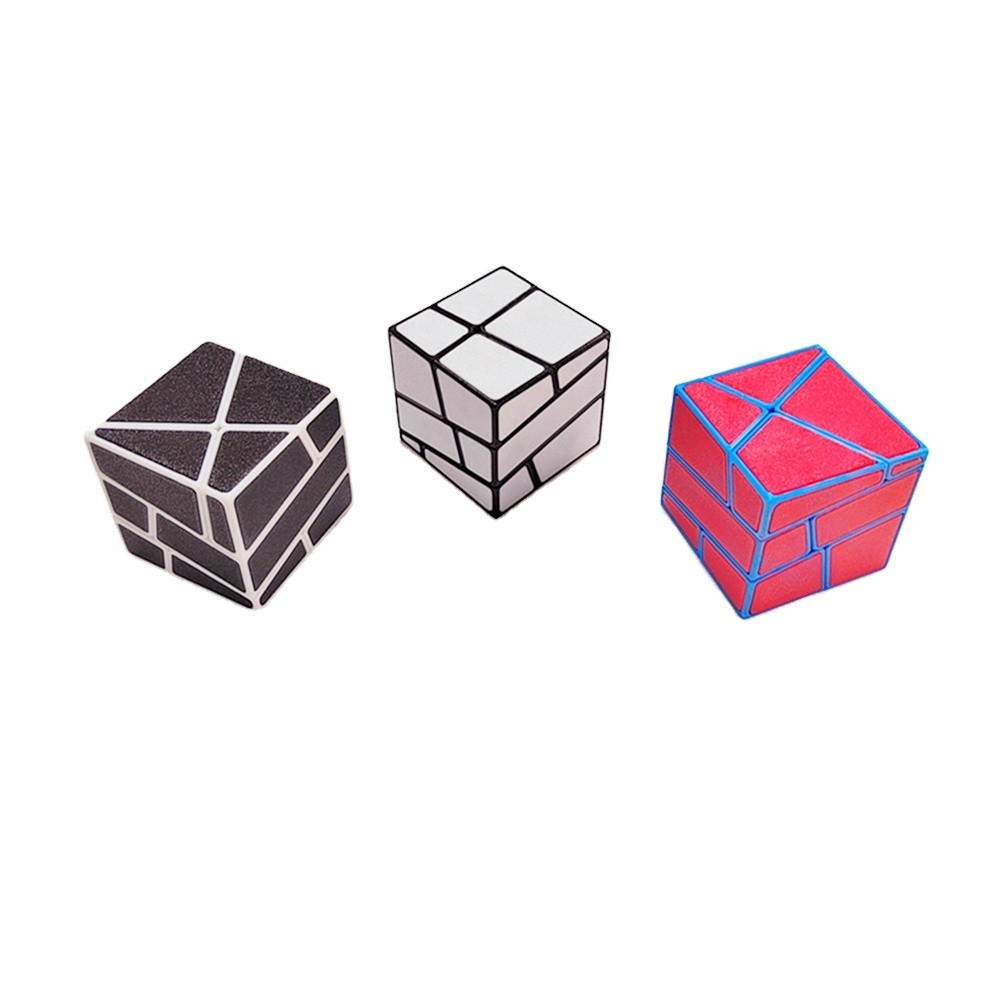 ZEPUZZLES Ghost SQ0 3D พิมพ์ Cube สติกเกอร์รูปร่างแปลกปริศนาสติกเกอร์ SQ-0 Cube ปริศนาการศึกษาของเล่