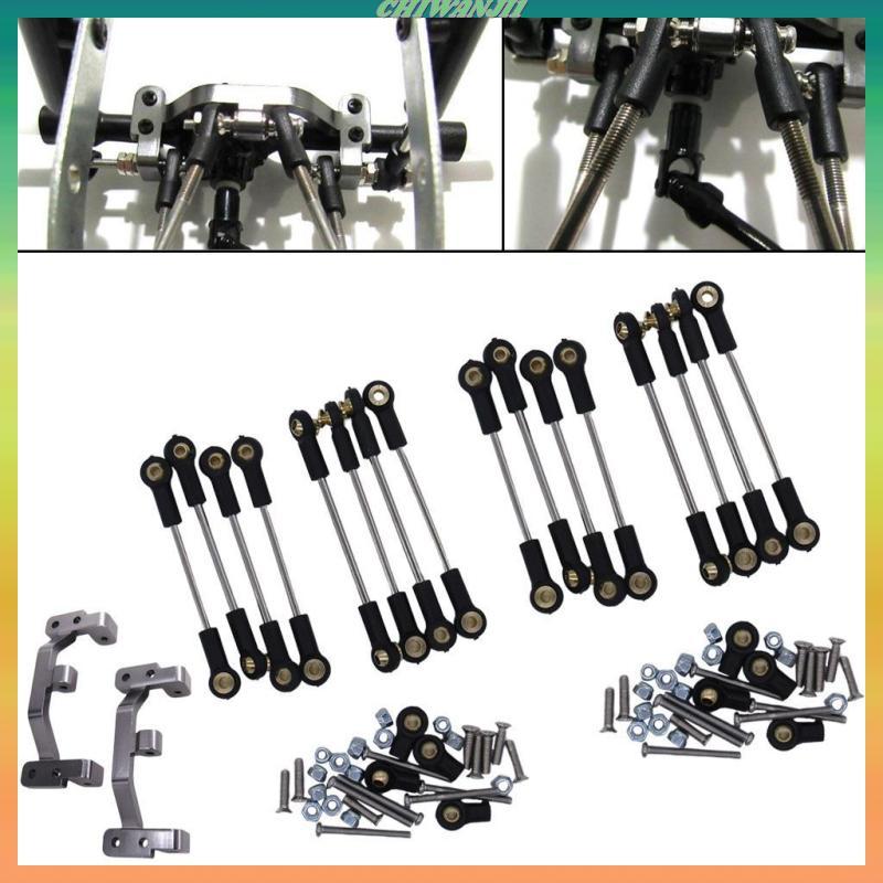 [เท่าไหร่1] 8แพ็ค1:16อลูมิเนียมอัลลอยด์Rod Link Link LinkสําหรับWPL B1 B24 C24 Crawler Buggyรถอะไหล่