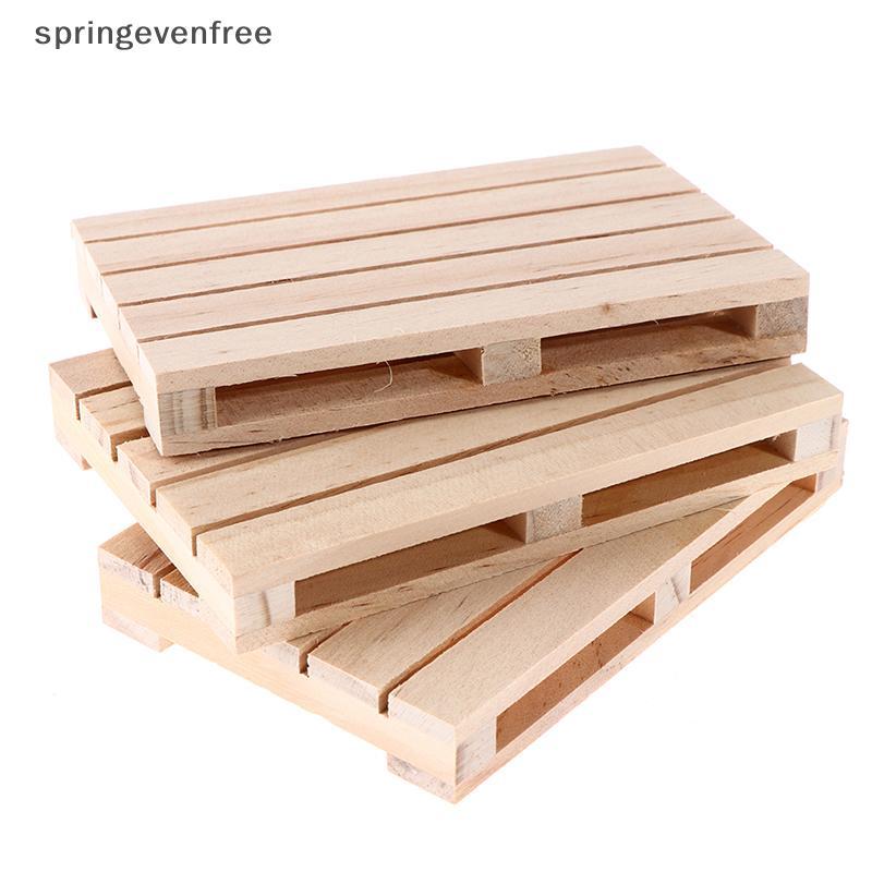 Springevenfree Mini Wooden Pallet ที่รองแก้วเครื่องดื่มสําหรับเครื่องดื่มร้อนและเย็น Wood Pallet th
