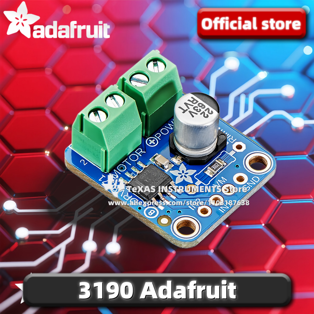 TI Official Adafruit DRV8871 DC Motor Driver Breakout Board - 3.6A Max (รหัสสินค้า: 3190)