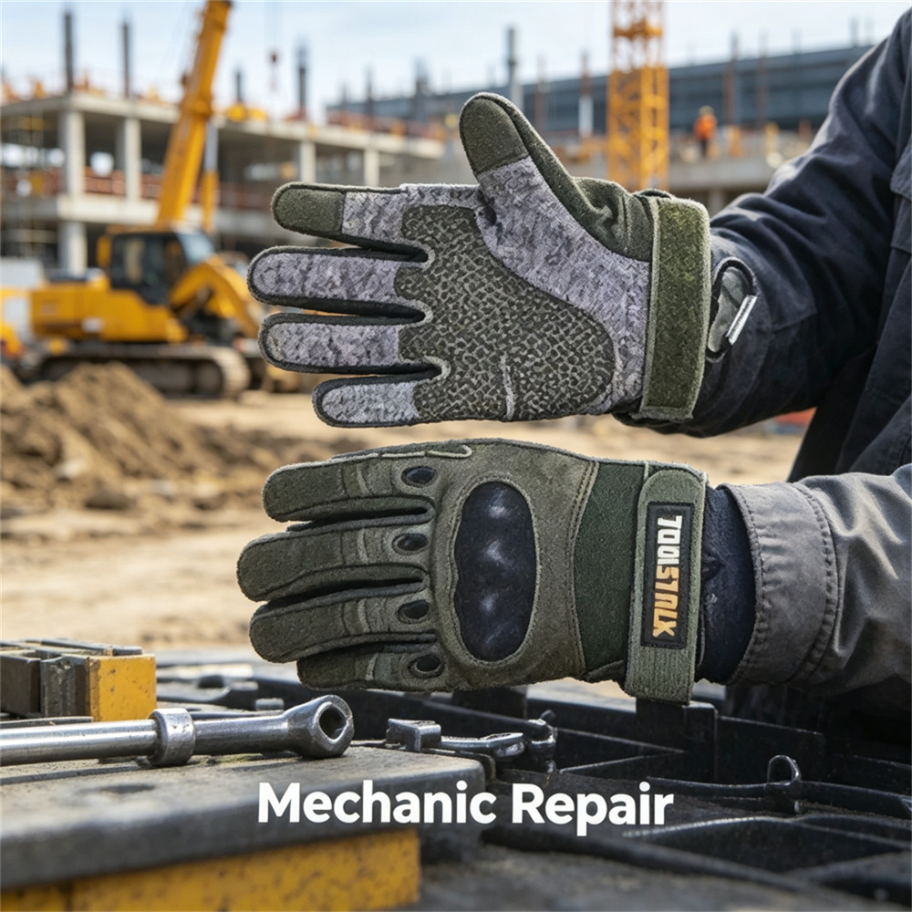 TOOLS ถุงมือทํางานความปลอดภัยป้องกันการเจาะทนต่อการสึกหรอถุงมืออเนกประสงค์สําหรับซ่อมฮาร์ดแวร์ช่างไฟ