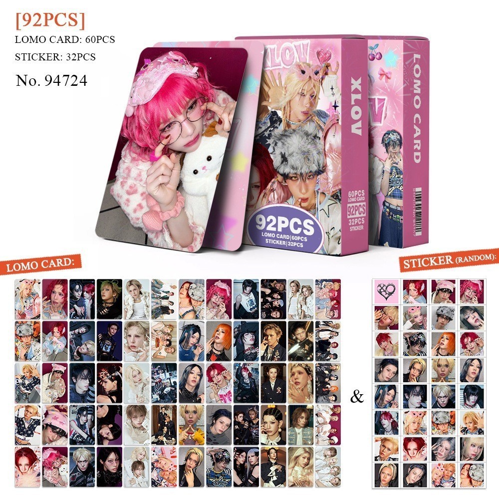 92 ชิ้น Cross-National Mens Group Photocards XLOV มินิอัลบั้ม 2 I GoKPOP สินค้าการ์ด LOMO