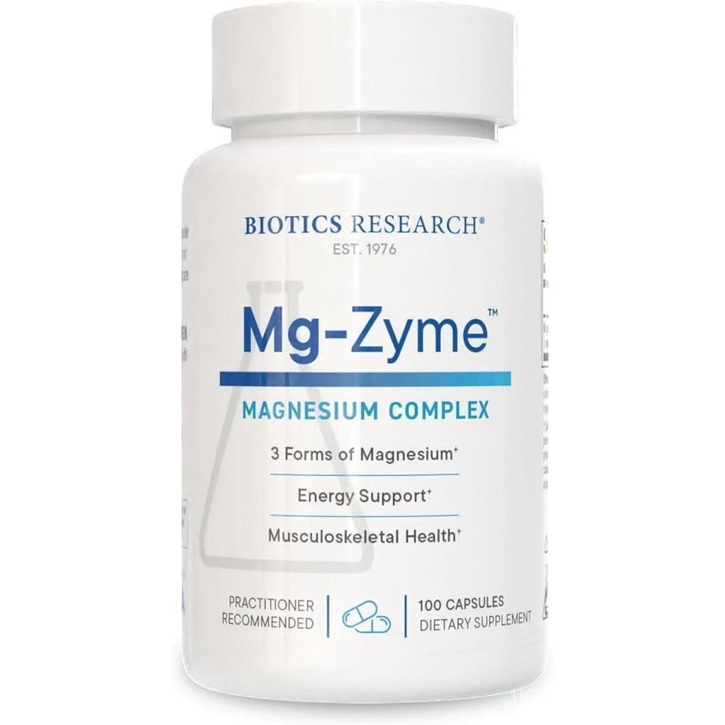 BioticsResearchMg-Zyme ™ TripleComplex100mg-Glycinate,Gluconate,AspartateChelated,HighAbsorption,Sup