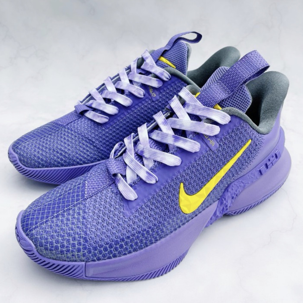 เหมาะสําหรับ nike lebron James 13 Lakers Messenger 13 Lakers Lakers Lilac Gold Purple Tie-Dye Shoela