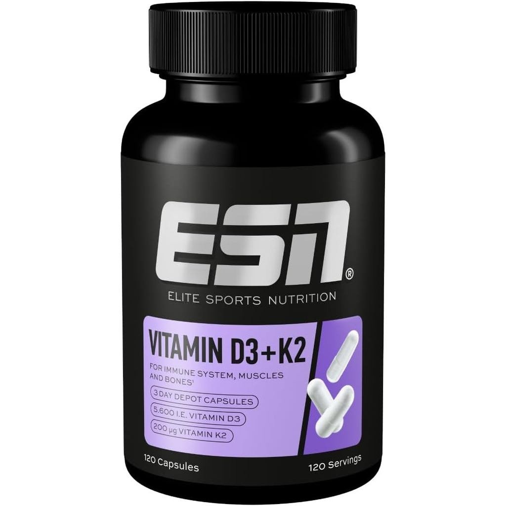 ESN วิตามิน D3 + K2, 120 แคปซูล MO9P