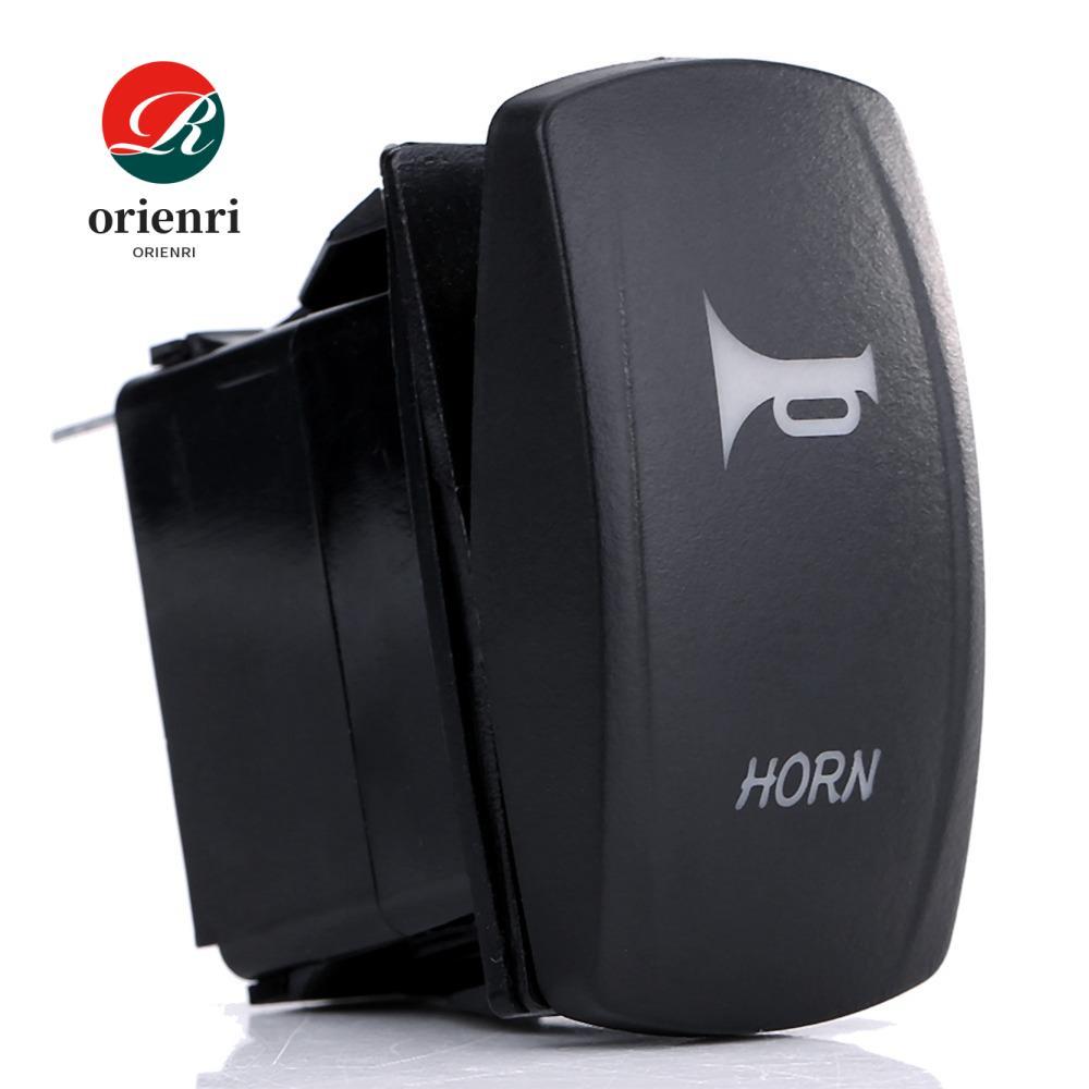 ORIENRI Rocker Toggle Switch, 12V-24V 3 Pin On Rocker Switch, การออกแบบกันน้ําสากลบนฟังก์ชั่น 3 Pin 