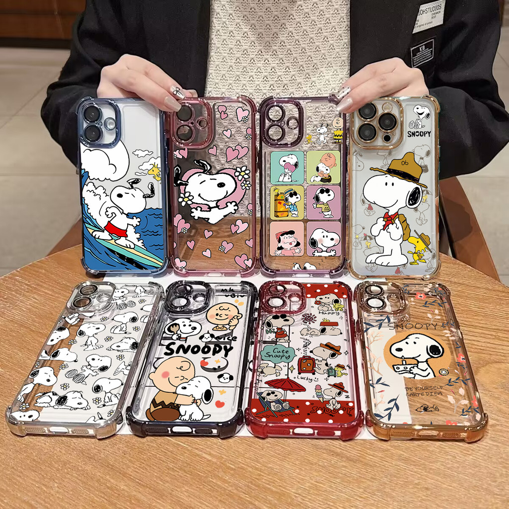 การ์ตูน Snoopy Y2K TPU สําหรับ Samsung Galaxy A27 A57 A37 A56 A55 A16 A06 A36 A53 A35 A15 A54 A14 5G