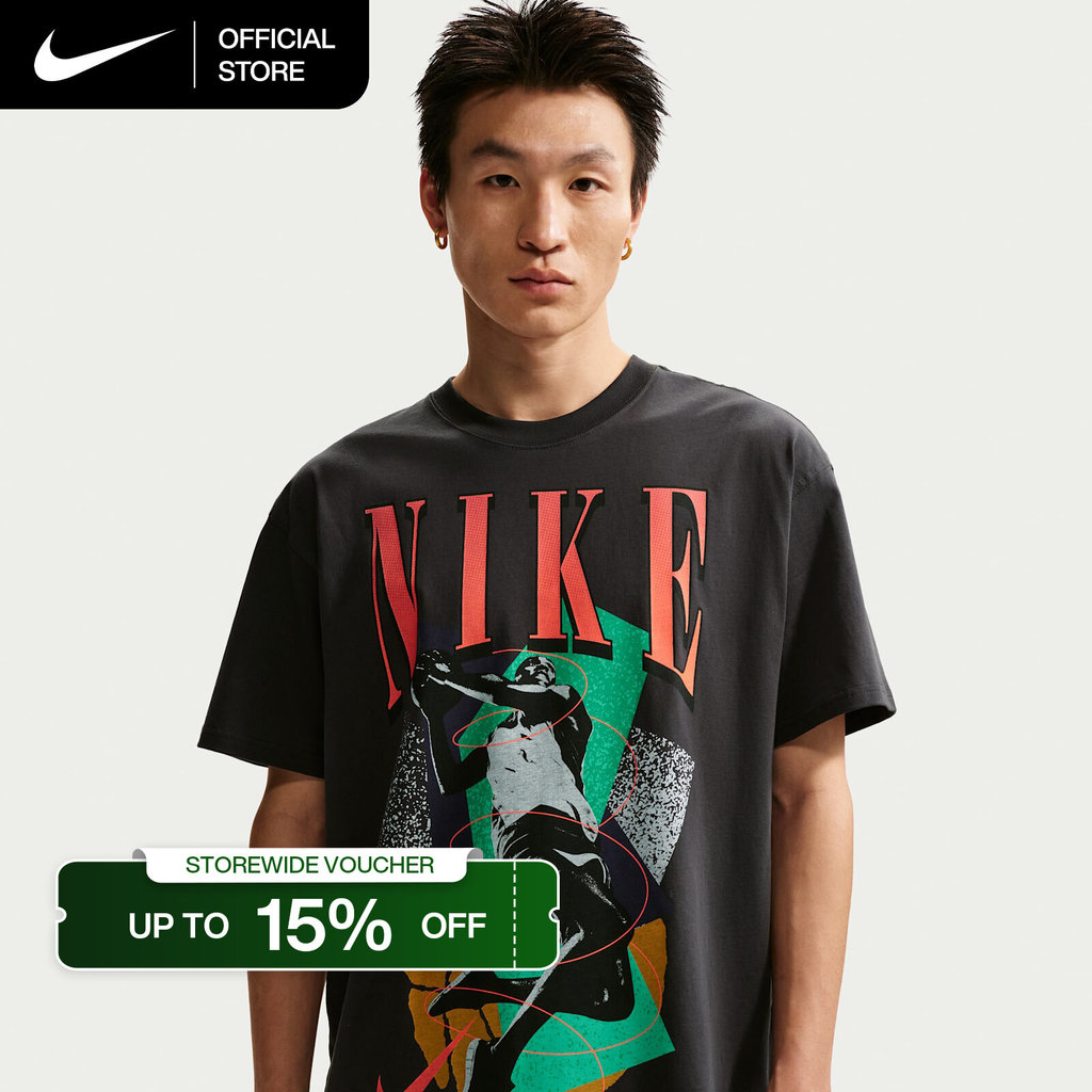 Nike Men's Basketball T-shirt Top - Off-Noir [IH4132-010]