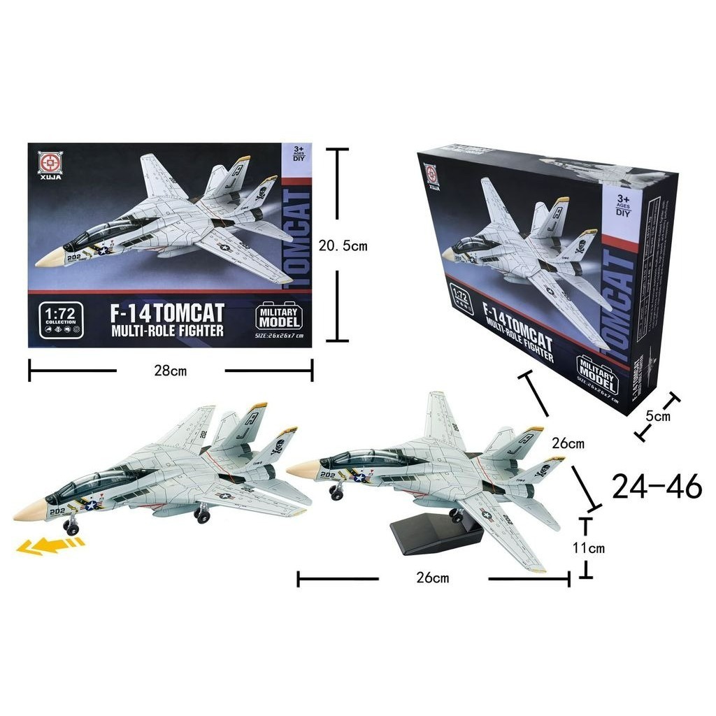 DIY 1:72 F/A-18F / F14 Tomcat เครื่องบินรุ่น,สะสมประกอบของเล่นสําหรับชายเด็ก
