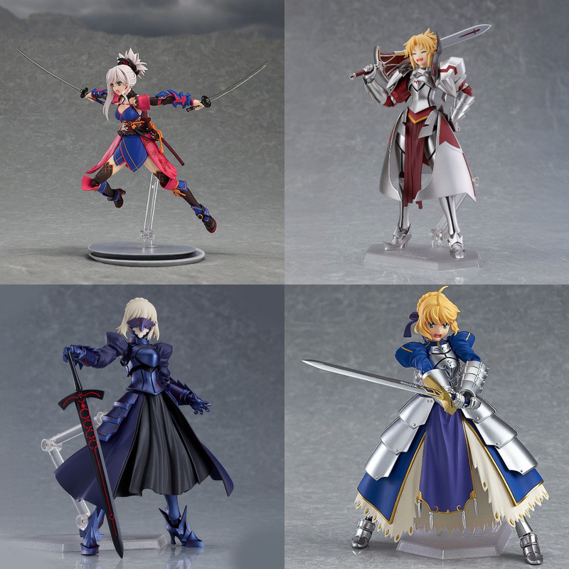 Authentic Original Design GSC Fate figma Saber Artoria & Miyamoto Musashi Action Figure