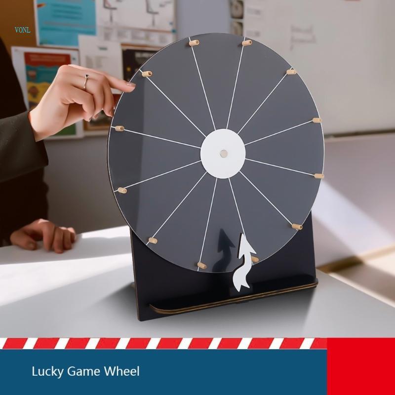 Vonl Rotatable Roulette Wheel ล้อรางวัลลบได้สําหรับเกมห้องเรียน
