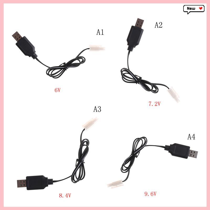 AqToCna DC 6V 7.2V 8.4V 9.6V RC แบตเตอรี่ USB Charger Adapter สําหรับรีโมทคอนโทรลรถ AqToCna