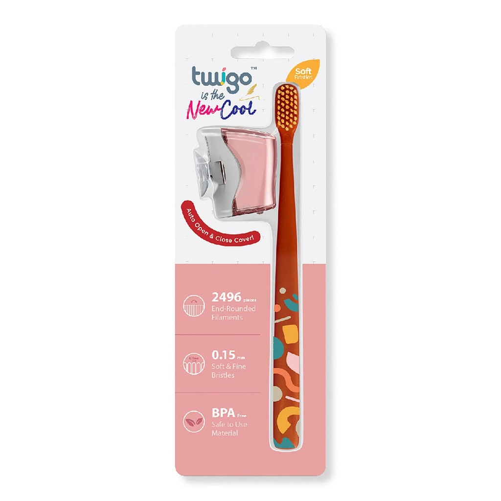 แปรงสีฟัน Flipper Twigo พร้อมฝาปิด