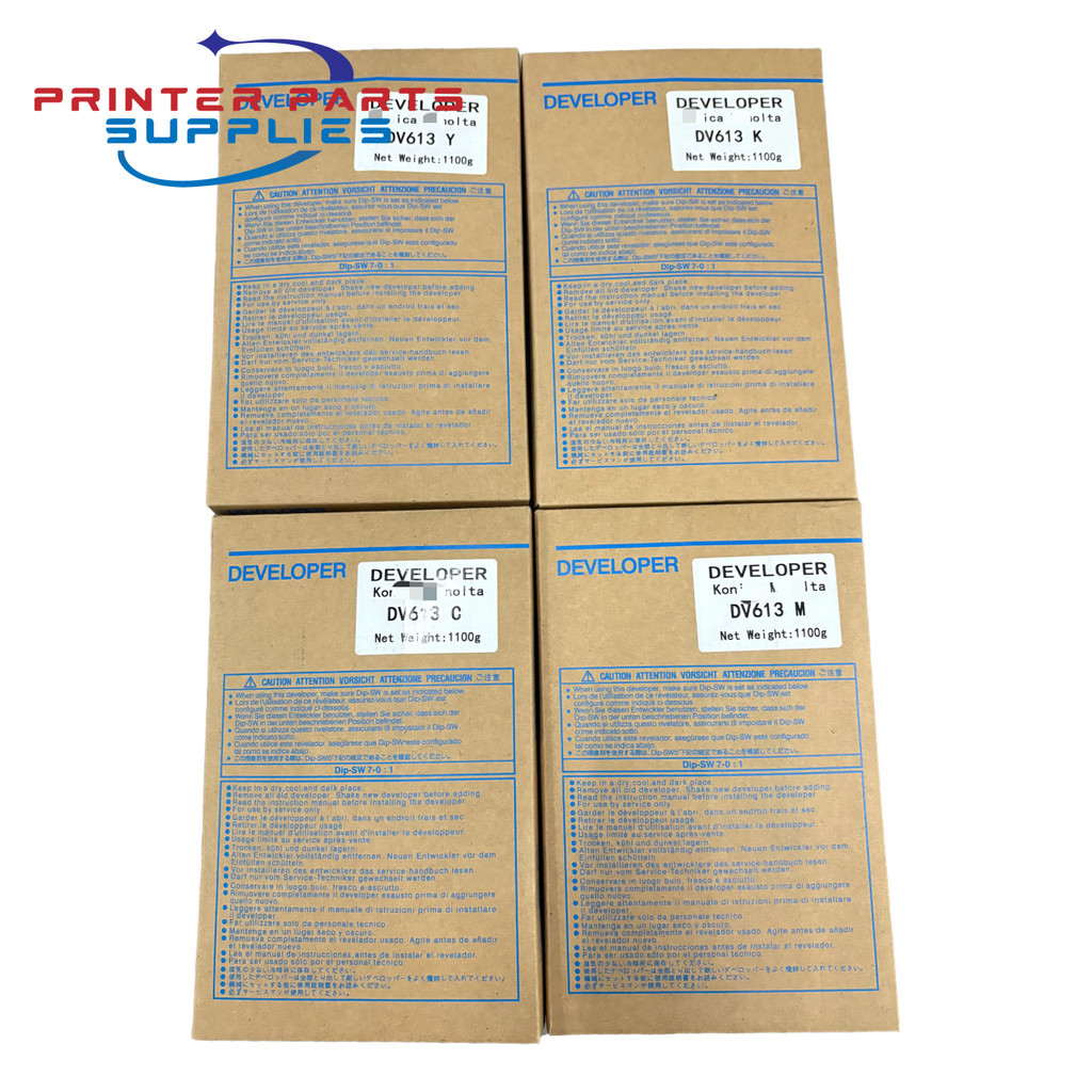 DV610 DV613 นําเข้าคุณภาพ Developer Powder สําหรับ Konica Minolta Bizhub C8000 C6500 C6501 C6000 C70