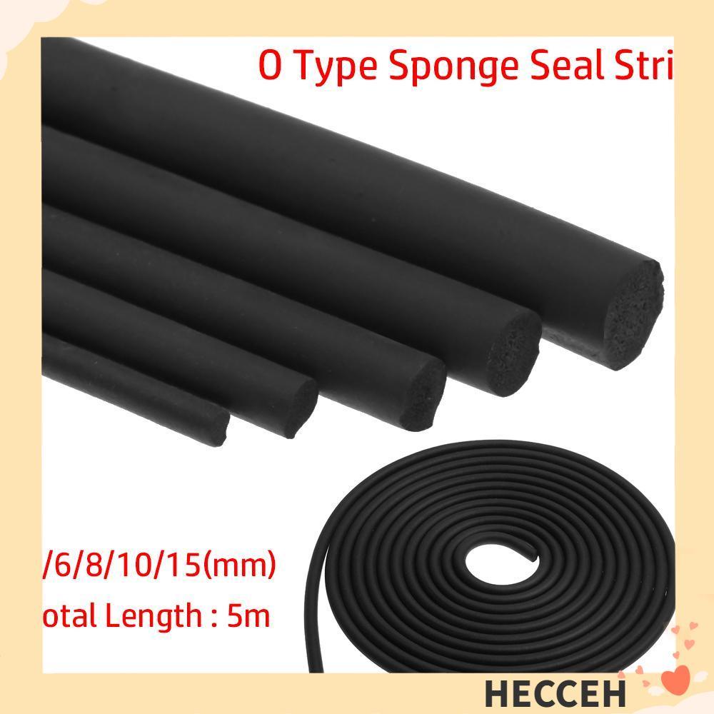 HECCEH 5M Car Door Edge Protector โฟมยางหุ้มฉนวน O Shape ทนความร้อน Weatherstrip