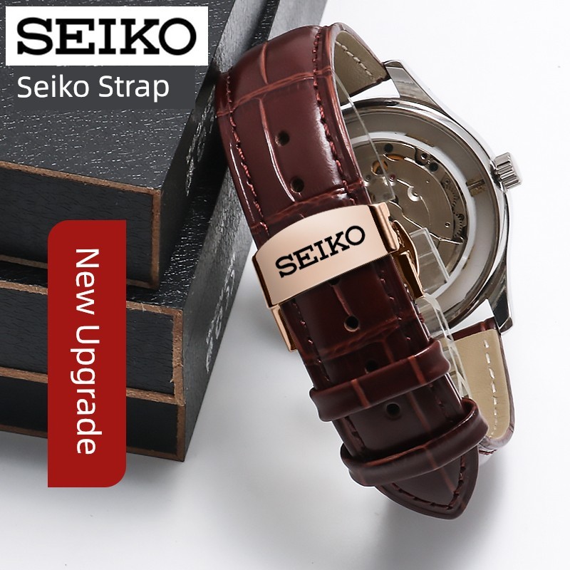 นาฬิกาเด็กผู้หญิง นาฬิกาผู้หญิง สายนาฬิกาหนังแท้ Seiko/Seiko เบอร์5ของญี่ปุ่นนำสายนาฬิกาหนังแท้สำหรั