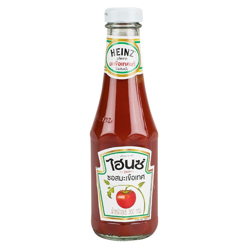 ไฮนซ์ซอสมะเขือเทศ 300กรัม Heinz Tomato Ketchup 300G.