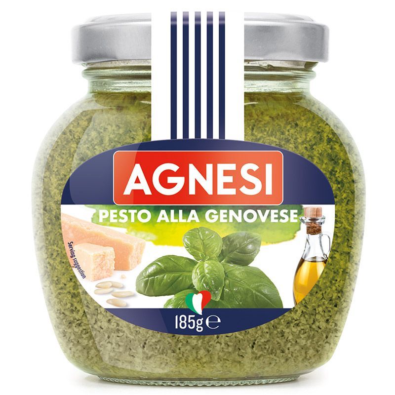 แอคเนซีซอสเพสโต 185กรัม Agnesi Pesto Sauce 185g.
