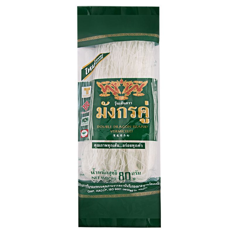 มังกรคู่วุ้นเส้น 80กรัม Twin Dragons Vermicelli 80g.