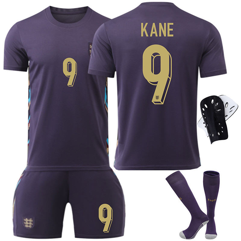 2024 European Cup England Away Jersey No. 9 Kane 10 ชุดเสื้อฟุตบอลเด็ก Garming Emm 7 Ford