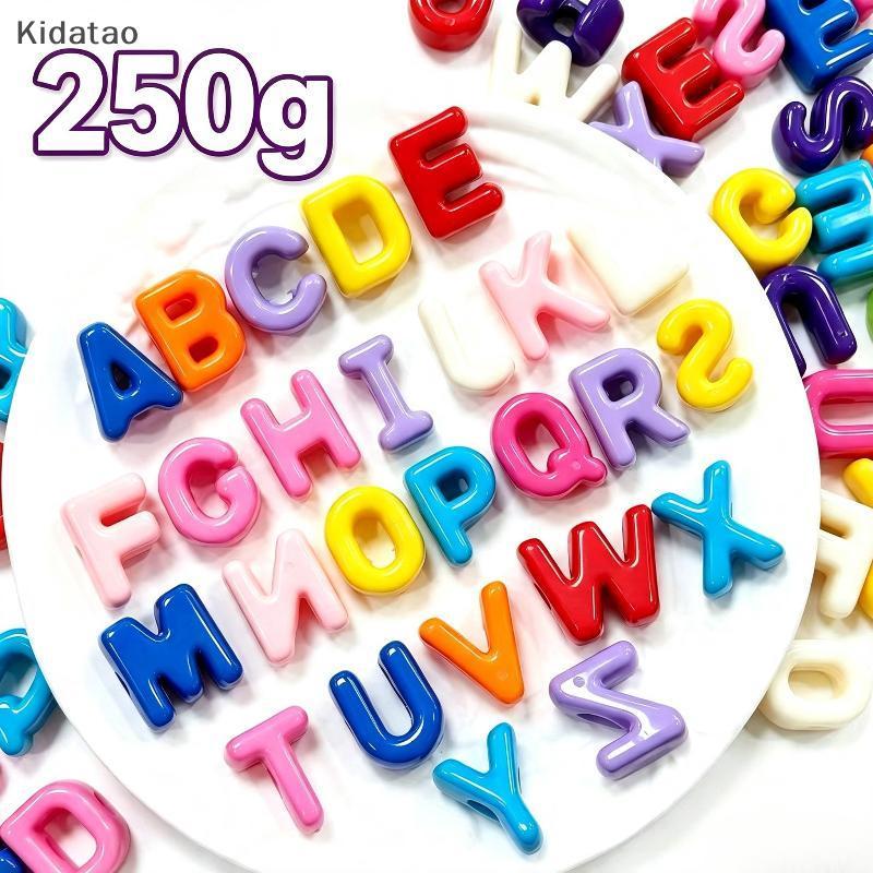 Kidatao 6 มม.รอบลูกปัด 250g Bulk AZ ผสมลูกปัดสําหรับเครื่องประดับ DIY ทําสร้อยข้อมือมิตรภาพพวงกุญแจใ