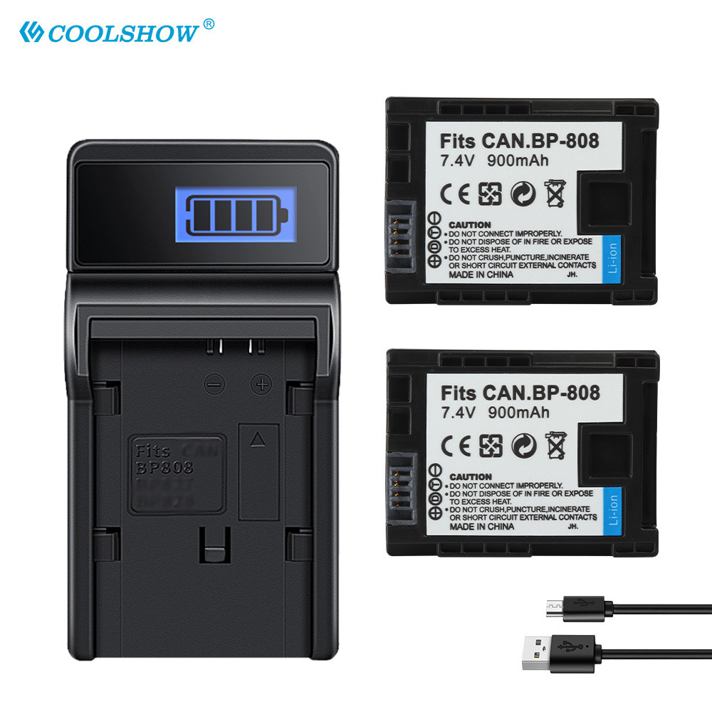 แบตเตอรี่ 900mAh BP-808 BP-809 BP-819 สําหรับ FS300 FS100 XA10 VIXIA HG20 HF21 HFS11 HF S10 HF11 BP 