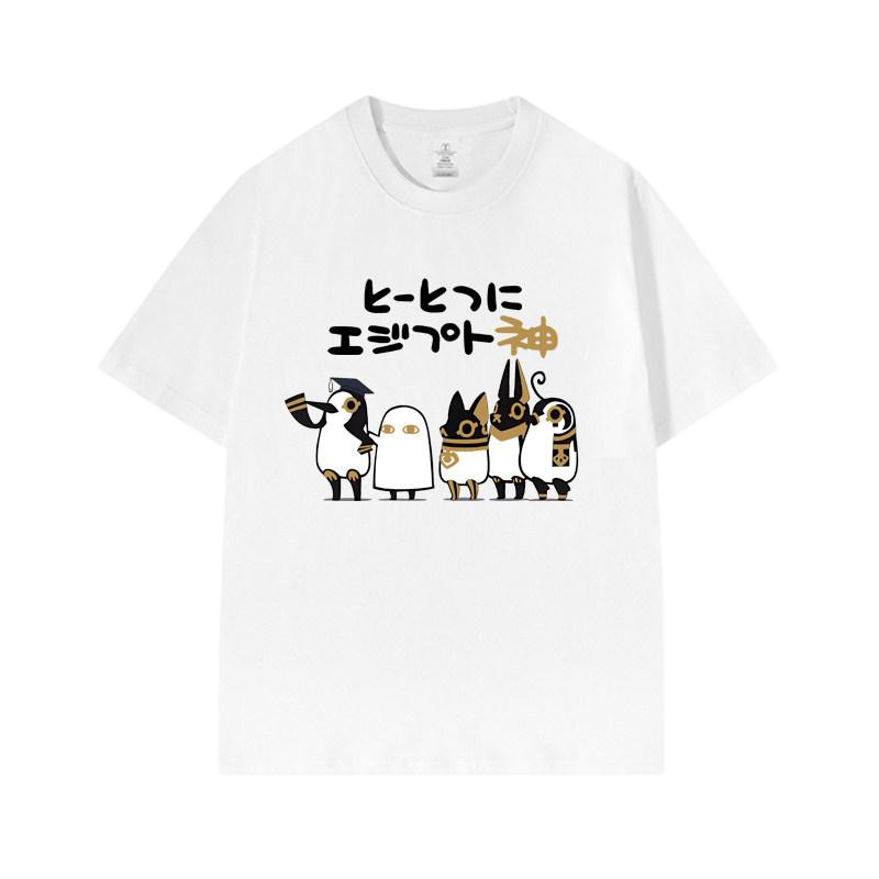 อินเทรนด์ทุกวันสีดําฤดูร้อน T เสื้อ Unisex สําหรับผู้ชายผู้หญิง Whimsical การ์ตูน Desert Myth Creatu