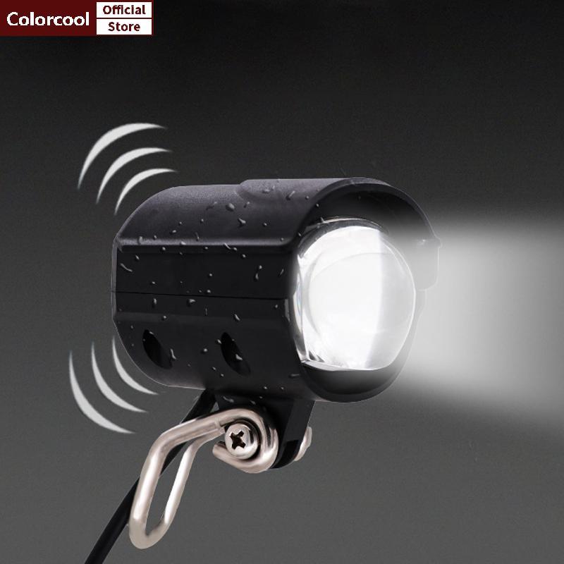 TH 36V-72V E-Bike Horn Light สกู๊ตเตอร์ LED ไฟหน้ากันน้ํา 2 In 1 โคมไฟฮอร์นรถจักรยานยนต์จักรยานไฟฉาย