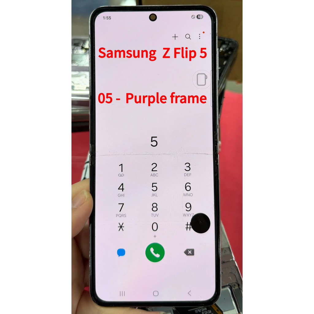 สําหรับ Samsung Z Flip 5 F731 จอแสดงผล LCD SM-F731B F731N จอแสดงผล Touch Screen Digitizer อะไหล่