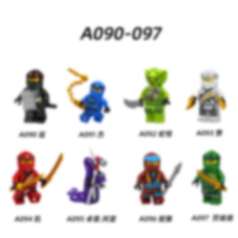 090-097 Building Block Minifigure การค้าต่างประเทศแพ็คเดียว