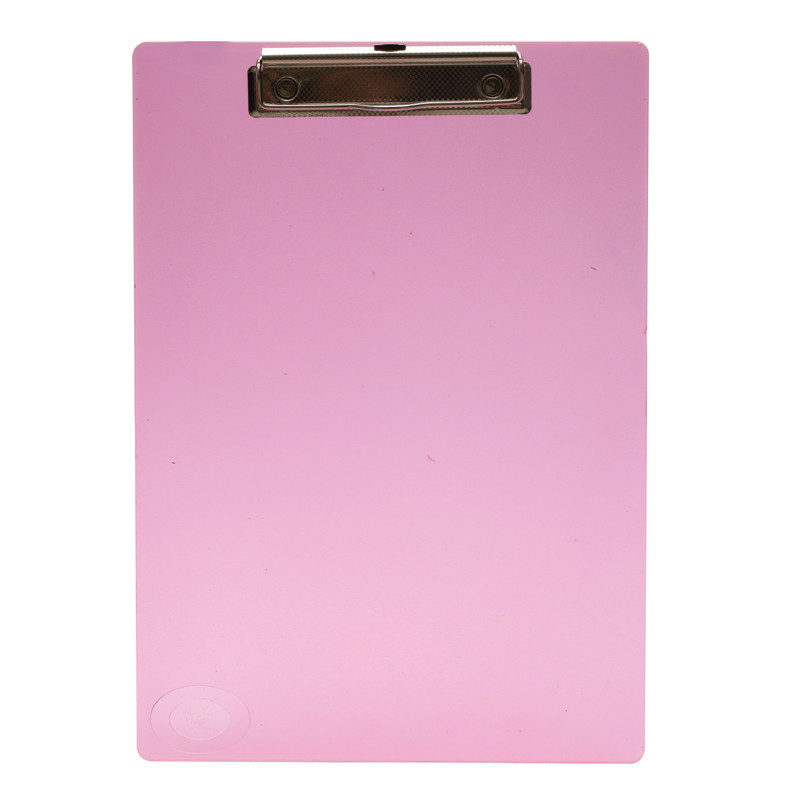 ROBIN คลิปบอร์ด A4 รุ่น R21 สีชมพูใส ขนาด 22 x 30.5 ซม. (1 อัน)