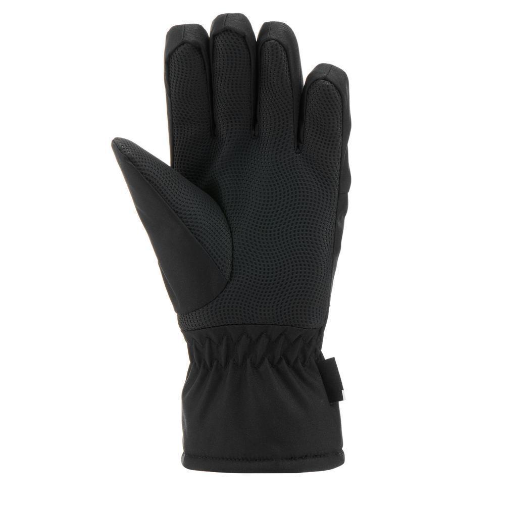 Decathlon قفازات تزلج أطفال دافئة مقاومة للماء 100 — أسود — صورة 3