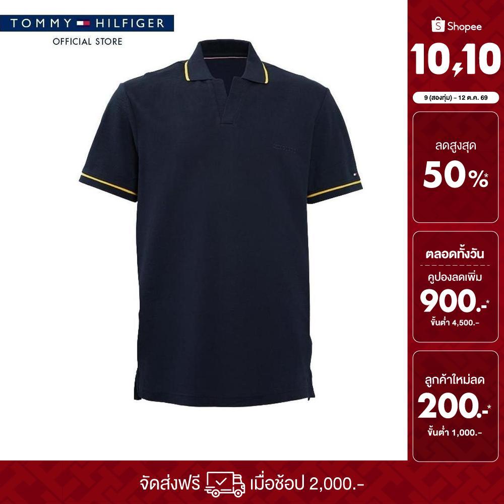 Tommy Hilfiger เสื้อโปโล ผู้ชาย รุ่น XM0XM06732 DW5 - สีน้ำเงิน