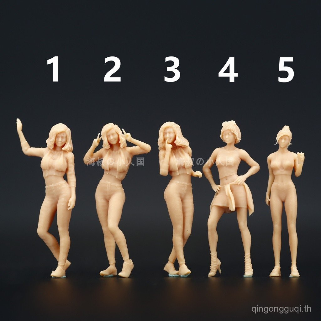 [Haishhu] A004 อินเทรนด์ Street Shooting Beauty รุ่น 1: 64 ตุ๊กตาจิ๋ว ตุ๊กตามินิ 1: 43 เรซิ่นรุ่น A2