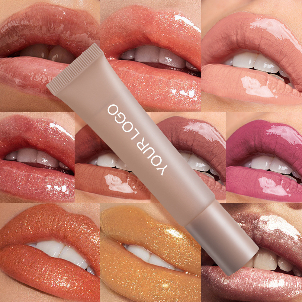 ไม่มีโลโก้ Neutral Shiny Lip Gloss ลิปกลอสทนทานเครื่องสําอาง Lip Oil ขายร้อน Readystock0922