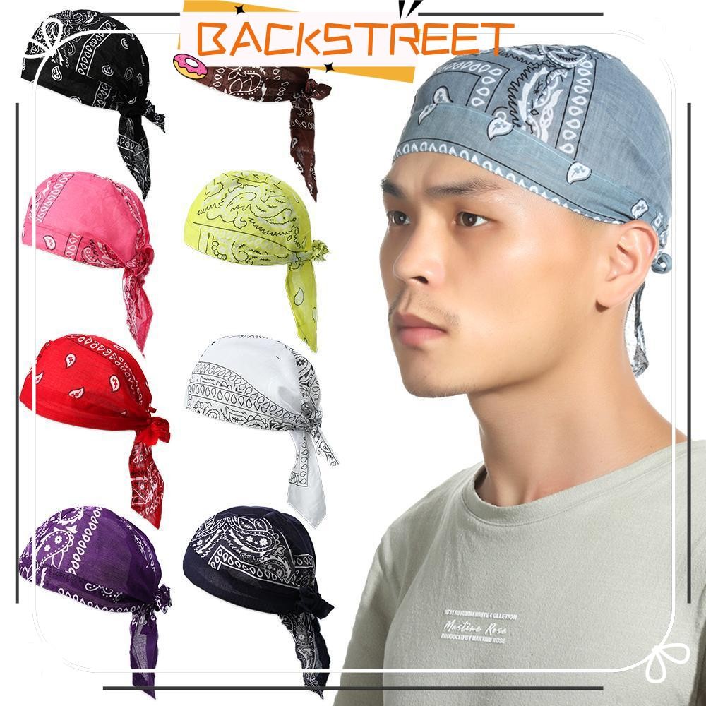 BACKSTAGE Pirate Hat Adjustable Cancer Chemo Hat Cotton Elastic Hair Loss Cap