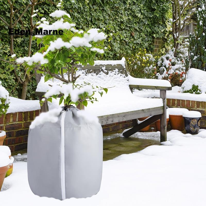 [Eden_Marner]ฝาครอบพืชฤดูหนาวฝาครอบอุ่นต้นไม้Trunk Frostฝาครอบป้องกันAnti-Freezingพืชกระเป๋าYard Gar