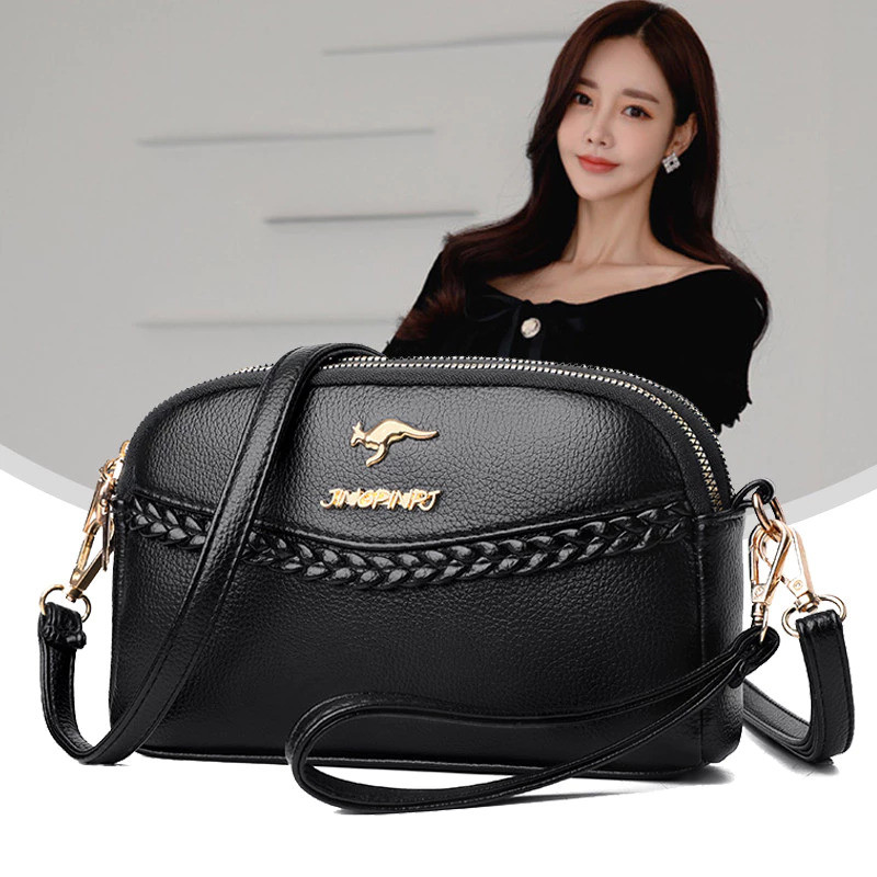 กระเป๋าสะพายข้างแฟชัน Embbellishment สุภาพสตรี Messenger กระเป๋า Casual Commuter