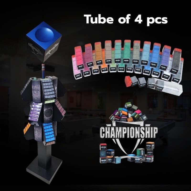 Championship Chalk ชอล์กฝนหัวคิว กล่อง 4 ก้อน Tube of 4pcs