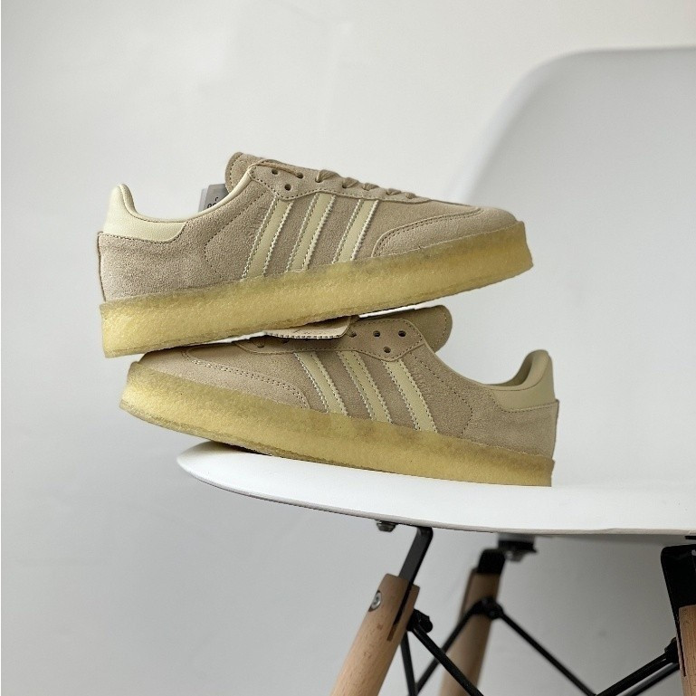 KITH x Clarks x 8th Street Samba Low รองเท้าสเก็ตรองเท้าผ้าใบลําลองสําหรับผู้ชายผู้หญิง 6I3C